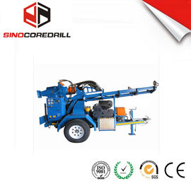 materiale di trivellazione idraulico del pozzo trivellato dell'impianto di perforazione della trivellazione dell'acqua del piccolo rimorchio di 200M Protable