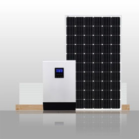Fuori dal sistema solare fotovoltaico della famiglia di griglia con la batteria al piombo
