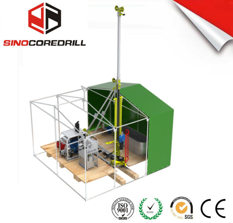 300M profondità portatile Core Drill Rig Design leggero e motore Kubota