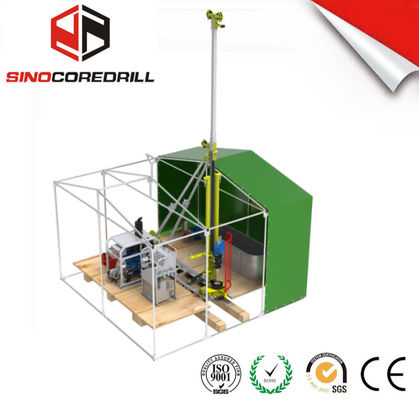300M profondità portatile Core Drill Rig Design leggero e motore Kubota